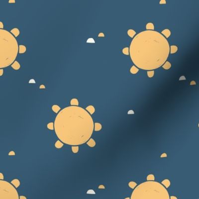 Sun Dots - Navy