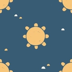 Sun Dots - Navy