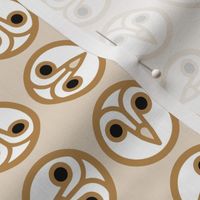 Geometric Pattern: Barn Owl: Round Light (small version)