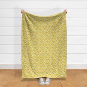 Chicken Nuggets - food fabric - yellow - LAD22