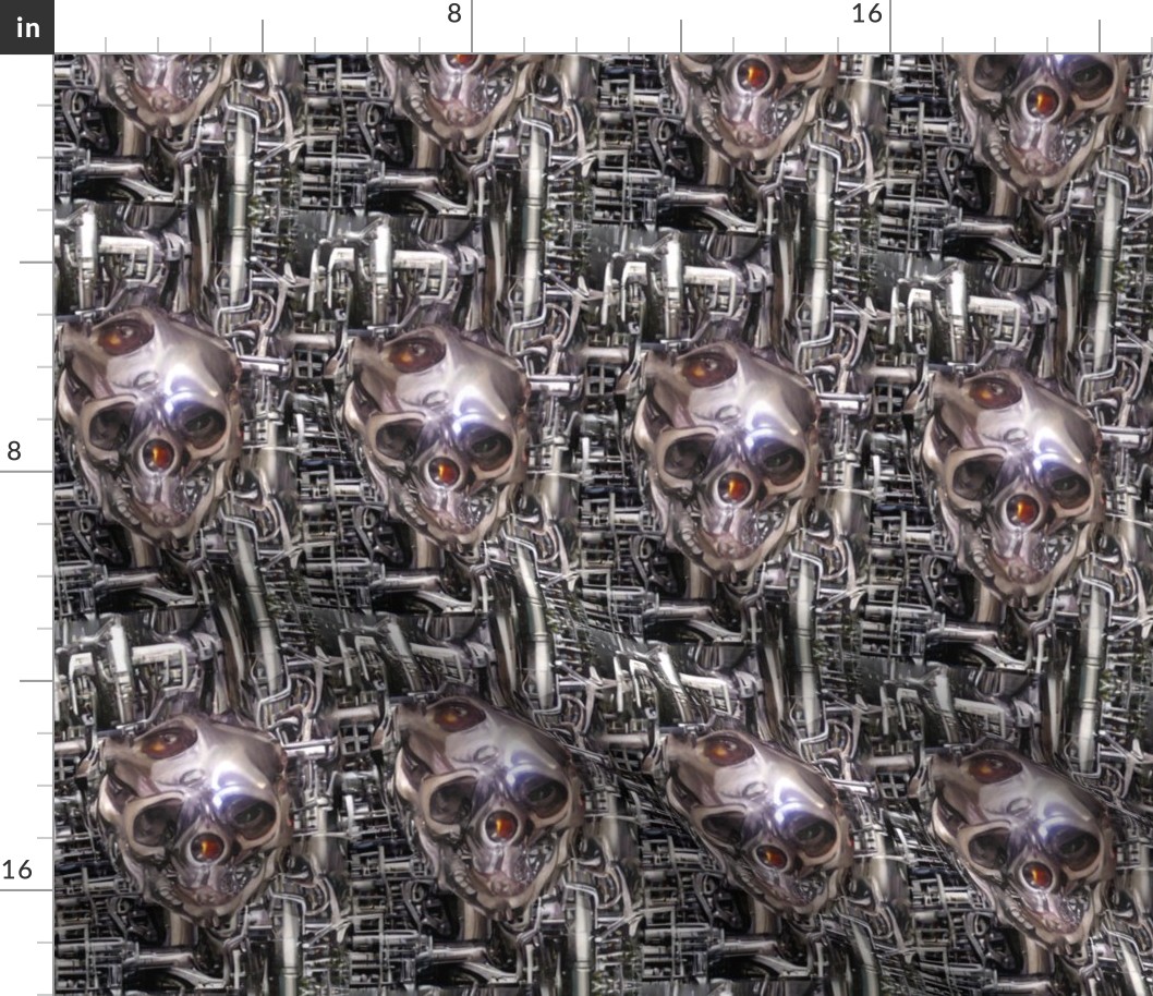 11 biomechanical silver skulls cables wires demons aliens monsters body horror sci-fi science fiction futuristic machines cybernetics Halloween scary horrifying morbid macabre spooky eerie frightening disgusting grotesque heavy metal death metal art surre