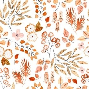 Summer Colors Floral Watercolor Pattern 4