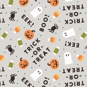 Halloween Cute - Ghost Spider Candy Trick-or-treat - neutral - LAD22