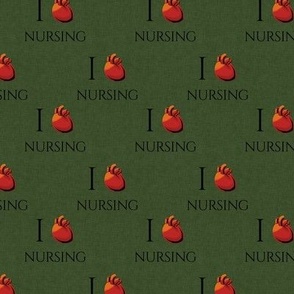 I Love Green - Heart Nursing on Green