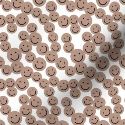 small smiley faces: flax
