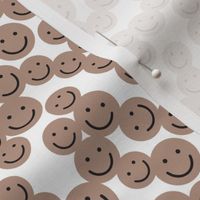 small smiley faces: flax