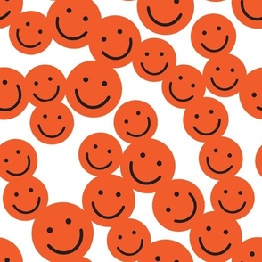 smiley faces: papaya