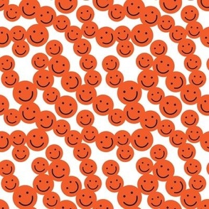 small smiley faces: papaya