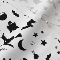 Spooky Halloween Shapes, Black on White by Brittanylane