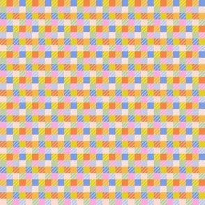 tiny multicolored checkerboard
