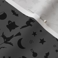 Spooky Halloween Shapes, Pewter Grey by Brittanylane