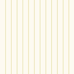 Yellow Pinstripe on Off White
