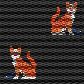 Bright Dots Red Tabby Cat