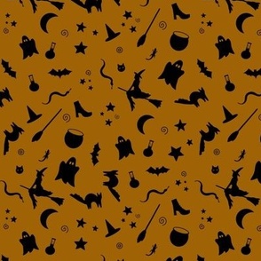 Spooky Halloween Shapes, Caramel by Brittanylane