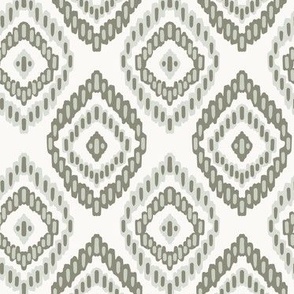 Diamond Ikat - Dark sage