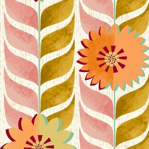 Floral Array (Gold, Pink, Tangerine, Jumbo)