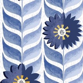 Floral Array (Blue, Jumbo)