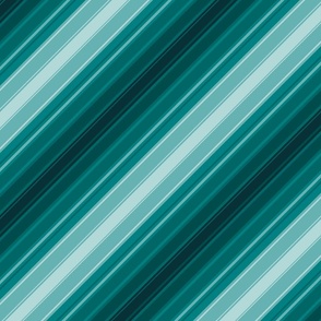 Large // diagonal stripes in monochromatic teal