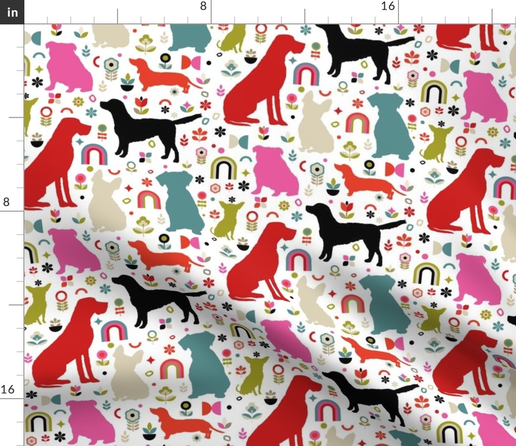 Dog Print Retro Mod