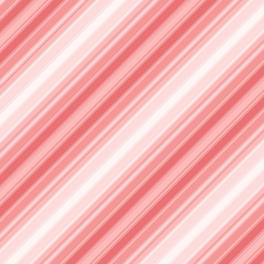 Large // diagonal stripes in monochromatic peach 
