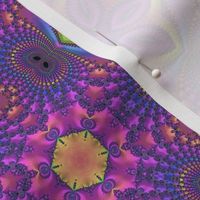 Vibrant Ornate Funky Boho Hippie Fractal Kaleidoscope  Pattern