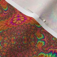 Psychedelic Retro Groovy Boho Hippie Fractal Kaleidoscope Pattern