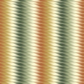 1970s Twisted Op Art Vertical Stripe in Bayeux Palette Smaller