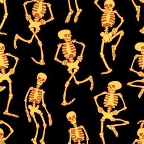 Spooky Scary Skeleton Dance Yellow