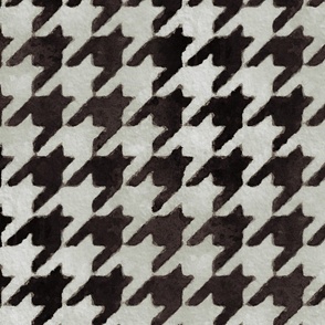Classic Black and Gray Houndstooth Approx.Approx 3.5  inch  