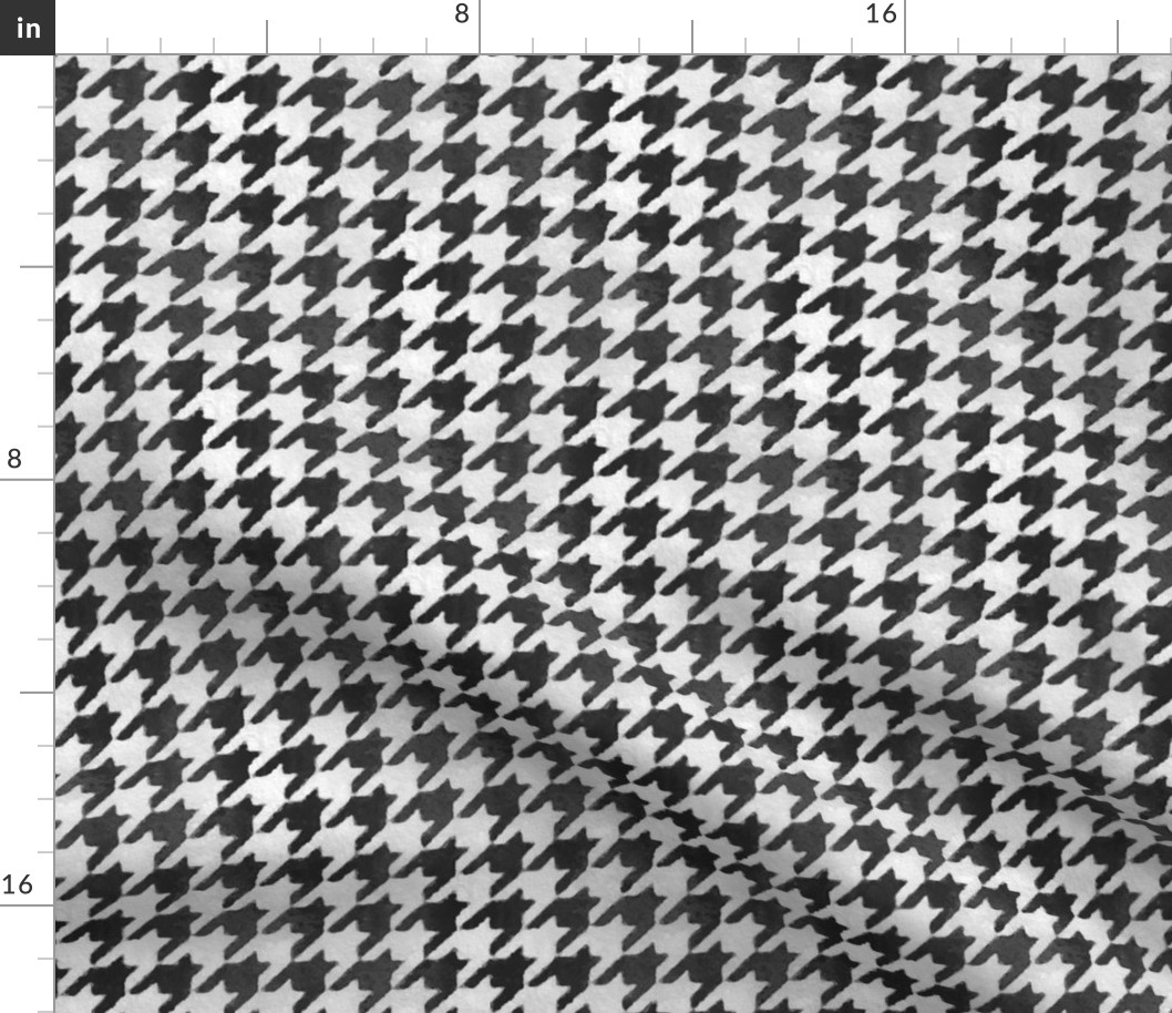 Classic Black and White Houndstooth Approx.1  inch  