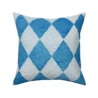 Oktoberfest Bavarian Beer Festival Blue and White Watercolored 4 inch Diagonal Diamond Pattern