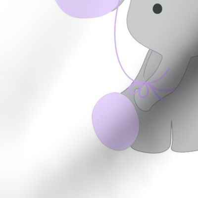 Twin Girl Milestone Blanket Purple Elephant