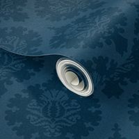 damask 729 Prussian blue