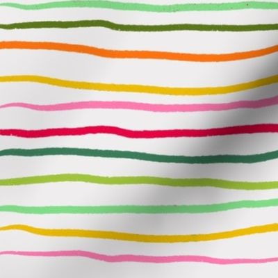 Multi Sketchy Stripe - Summertime Scribbles 