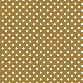 Jolly Dots - White and Gold - tiny