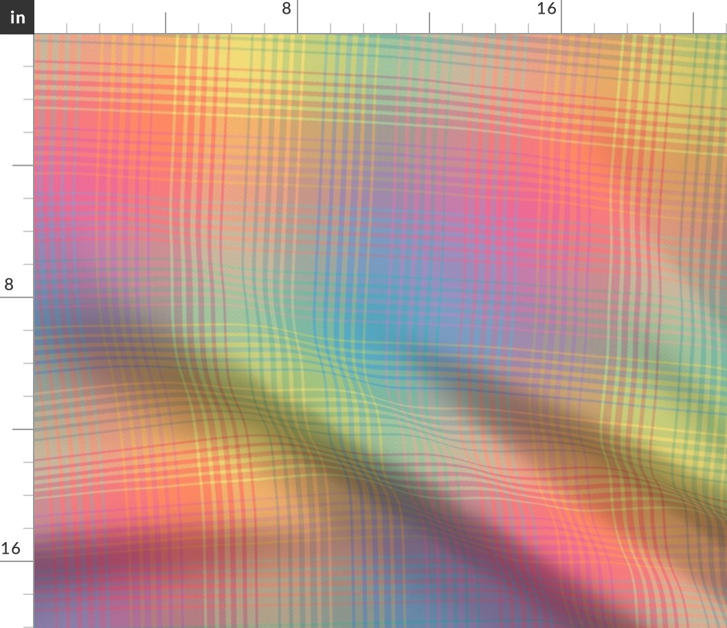 Cheerful rainbow gradient check