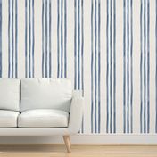 Jumbo / Watercolor Blue Stripes