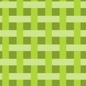 Basketweave Checks Lime Green #AED43D (Large) (Cherry)