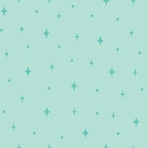 Sparkles - Pastel Teal