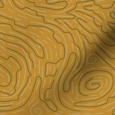 Against The Wood Grain - Wavy Sand Retro 1970s Pattern