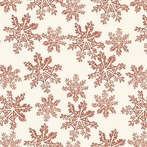  Blender Snowflakes Pale orange and White Christmas Holiday