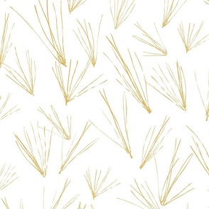 Pine Needles in Golden Yellow