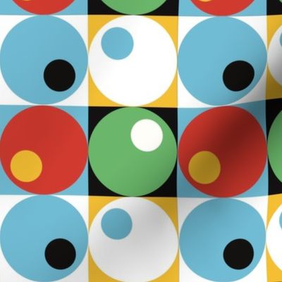 Mulitcolored_Retro_Dots_And_Checkers_Small_Scale