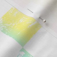 pastel rainbow and white distressed checkerboard