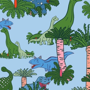 Jurassic Wonderland in Blue