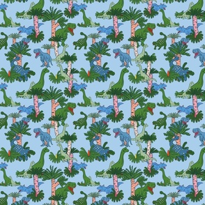 Jurassic Wonderland  In blue - small