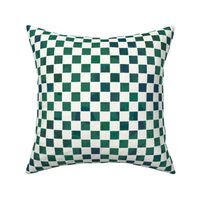 Cut Paper Variegated Checks Malachite and Natural Medium 