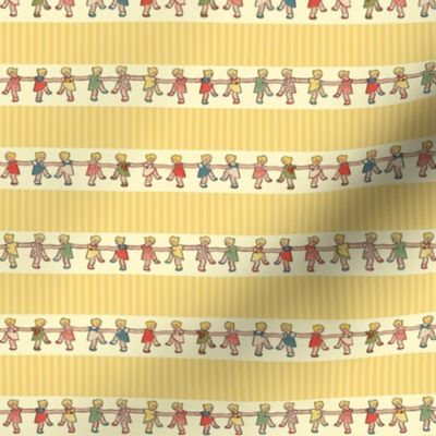 HORIZONTAL STRIPE SMALL - PAPER DOLL COLLECTION (YELLOW)