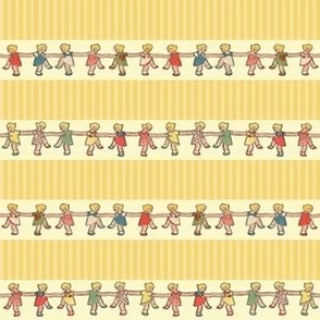 HORIZONTAL STRIPE SMALL - PAPER DOLL COLLECTION (YELLOW)