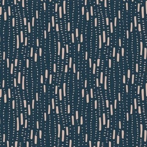 Small-Scattered moon beams -navy